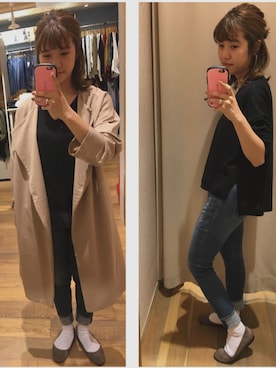 「ペタンコ靴」｜mihoさん（レディース・160cm）の秋コーディネート