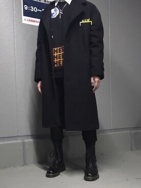 MISBHVのチェスターコートを使った人気ファッションコーディネート - WEAR