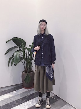 「TAKASHIKONDO cilandsia（タカシコンドウ チランドシア）のアイテム」を使った、一隻廢仔さん（レディース・168cm）の秋コーディネート