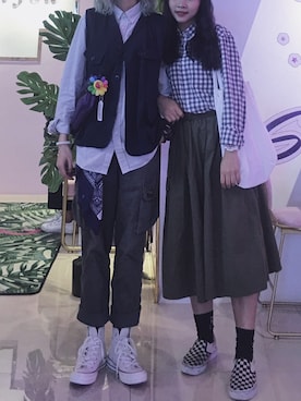 「TAKASHIKONDO cilandsia（タカシコンドウ チランドシア）のアイテム」を使った、一隻廢仔さん（レディース・168cm）の秋コーディネート