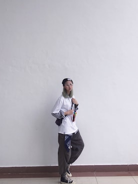 「TAKASHIKONDO cilandsia（タカシコンドウ チランドシア）のアイテム」を使った、一隻廢仔さん（レディース・168cm）の秋コーディネート