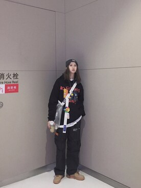 「TAKASHIKONDO cilandsia（タカシコンドウ チランドシア）のアイテム」を使った、一隻廢仔さん（レディース・168cm）の冬コーディネート