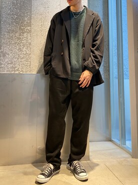 「koe（コエ）のアイテム（ジャケット/アウター）」を使った、㋙㋓さん（メンズ・182cm）の冬コーディネート