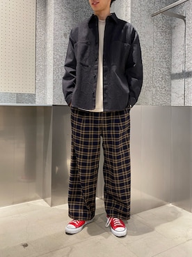 「koe（コエ）のアイテム（ブルゾン）」を使った、㋙㋓さん（メンズ・182cm）の冬コーディネート