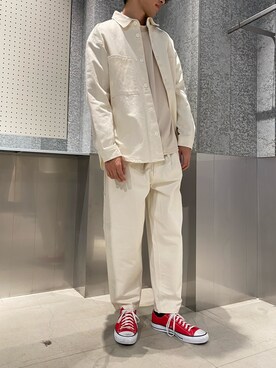 「koe（コエ）のアイテム（ブルゾン）」を使った、㋙㋓さん（メンズ・182cm）の冬コーディネート
