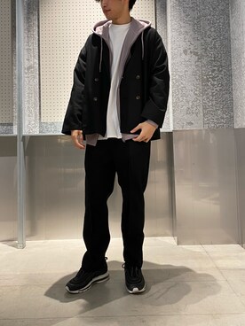 「koe（コエ）のアイテム（ジャケット/アウター）」を使った、㋙㋓さん（メンズ・182cm）の冬コーディネート