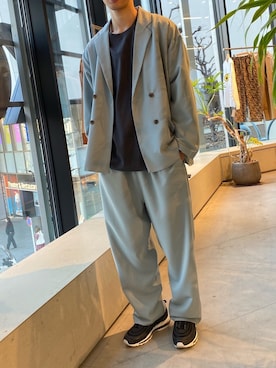 「koe（コエ）のアイテム（ジャケット/アウター）」を使った、㋙㋓さん（メンズ・182cm）の冬コーディネート