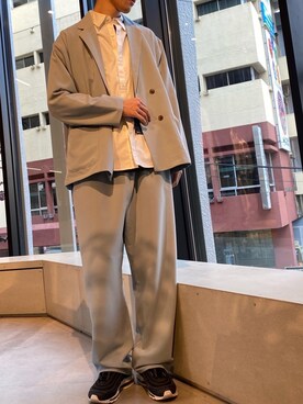 「koe（コエ）のアイテム（ジャケット/アウター）」を使った、㋙㋓さん（メンズ・182cm）の冬コーディネート