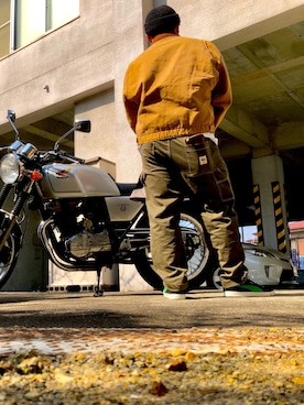 筋肉だるまさん（メンズ・166cm）の春コーディネート