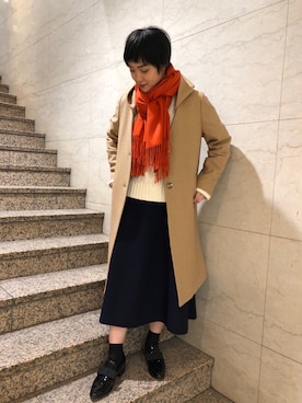 「URBAN RESEARCH ROSSO WOMEN（アーバンリサーチ　ロッソ）のアイテム（その他アウター）」を使った、ROSSO池袋店さん（レディース・163cm）の秋コーディネート