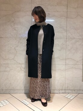 「URBAN RESEARCH ROSSO WOMEN（アーバンリサーチ　ロッソ）のアイテム（その他アウター）」を使った、ROSSO池袋店さん（レディース・157cm）の冬コーディネート