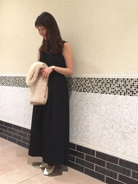「kaene（カエン）のアイテム」を使った、ROSSO池袋店さん（レディース・157cm）の冬コーディネート