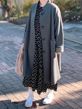 「yuni（ユニ　）のアイテム（その他アウター）」を使った、Sさん（レディース・152cm）の冬コーディネート