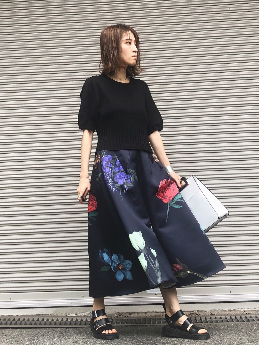 スカート【新品】ameri  vintage  アマンダフレアースカート