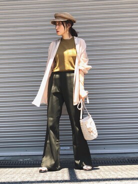 「シースルー」｜「アイテム（キャスケット）」を使った、ma7aaさん（レディース・158cm）の夏コーディネート