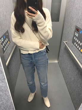 「LOWRYS FARM（ローリーズファーム）のストレッチヒールブーツ　851418（ブーツ）」を使った、はるなちゃんねるさん（レディース・164cm）の秋コーディネート