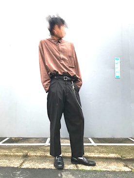 「アイテム（ウォレットチェーン）」を使った、けんけんさん（メンズ・175cm）の夏コーディネート