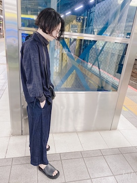 「和ROBE（ワローブ）のアイテム」を使った、さざえさん（メンズ・174cm）の春コーディネート