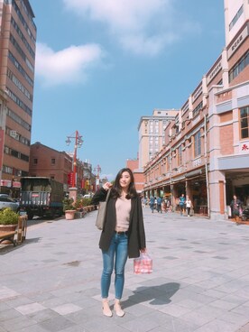 「ALDO（アルド）のアイテム（バレエシューズ）」を使った、Jessica M. Chenさん（レディース・165cm）の夏コーディネート
