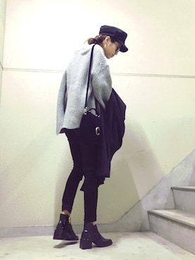 てらまゆさん（レディース・160cm）の冬コーディネート