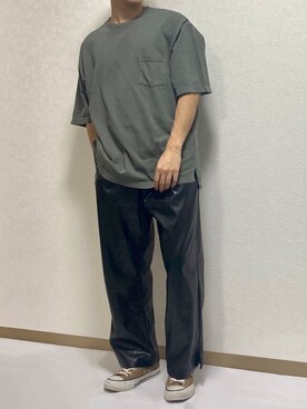 「Johnbull Private labo（ジョンブルプライベートラボ）のアイテム（トップス）」を使った、Rikuto©️1999さん（メンズ・165cm）の春コーディネート