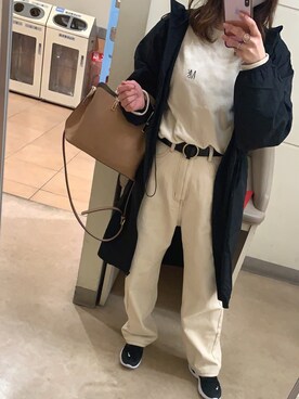 「NANO universe（ナノユニバース）のアイテム（その他アウター）」を使った、chisamina☺︎さん（レディース・158cm）の冬コーディネート
