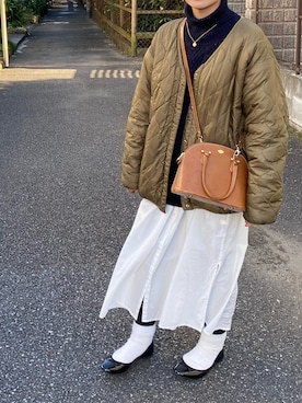 栞里さん(レディース・147cm)の冬コーディネート