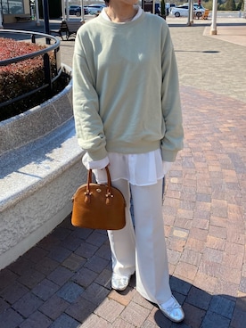 栞里さん（レディース・147cm）の春コーディネート