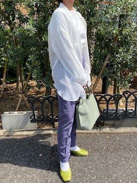 栞里さん（レディース・147cm）の春コーディネート