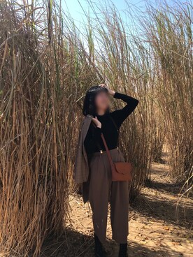 「日常」｜「アイテム（チノパンツ）」を使った、Cheryl さん（レディース・161cm）の春コーディネート