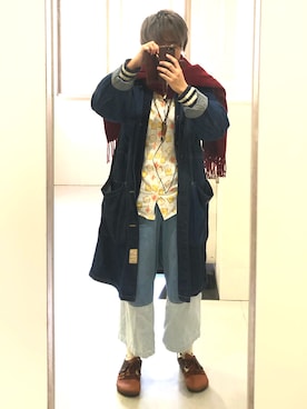 「rovtski」｜「アイテム（その他シューズ）」を使った、Ryuyaさん（メンズ・165cm）の冬コーディネート