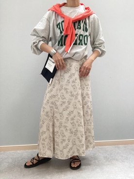 「かたかけ」｜nachicoさん（レディース・164cm）の春コーディネート