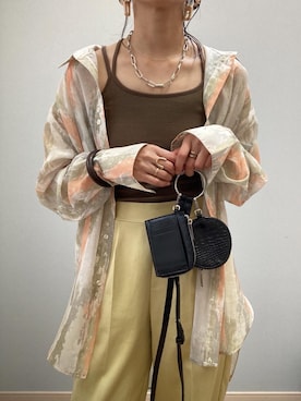 「VACANCY（ヴァカンシー）のアイテム」を使った、nachicoさん（レディース・165cm）の夏コーディネート