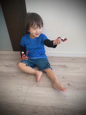 「2歳3ヶ月」｜「アイテム（パンツ）」を使った、みーしゅーさん（キッズ・80cm）の春コーディネート