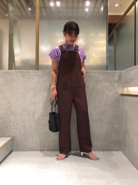 「ellesse（エレッセ）のアイテム（トップス）」を使った、YOKOROさん（レディース・156cm）の夏コーディネート