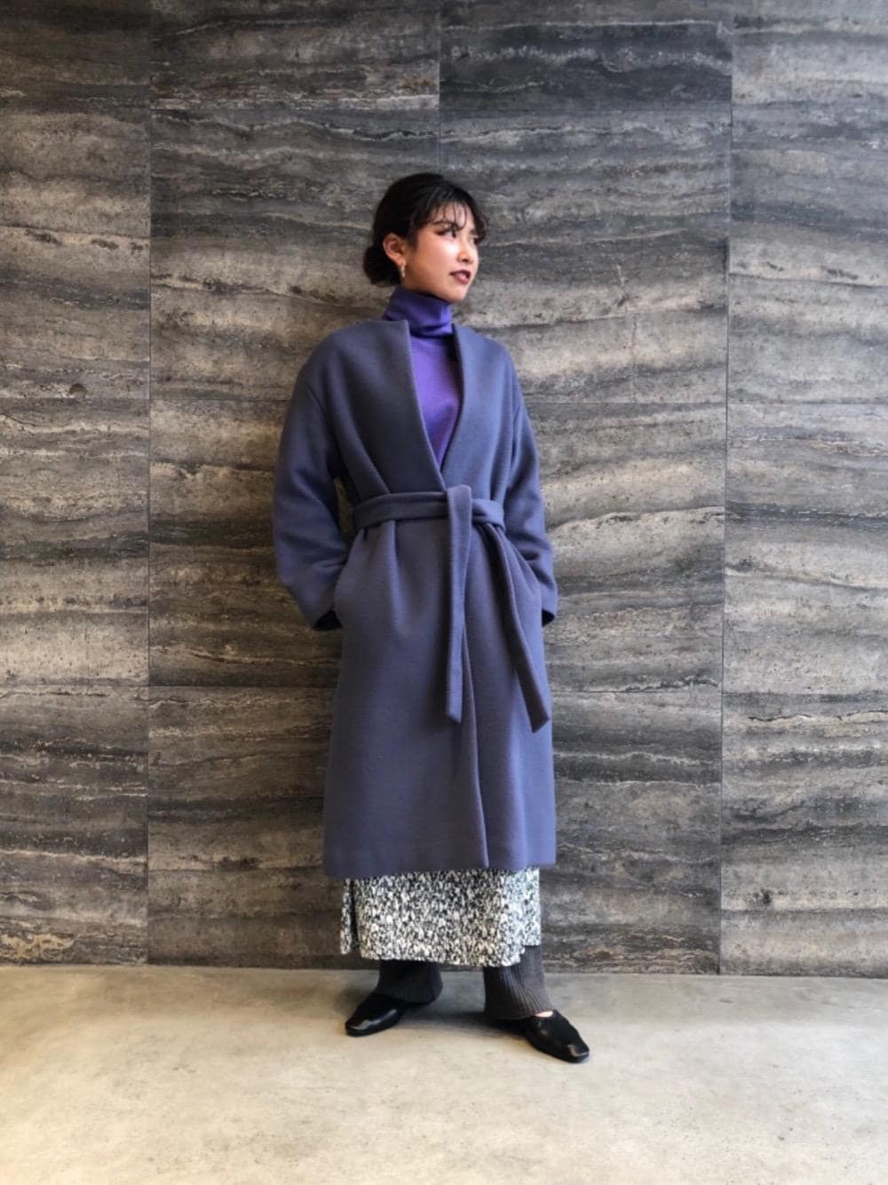 【美品】BEAUTY&YOUTH ビーバーノーカラーロングコート BEAUTY&YOUTH UNITED ARROWS(ビューティーアンドユース