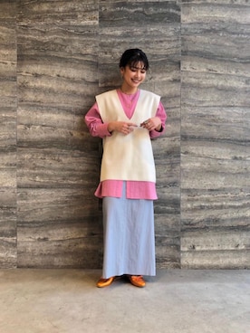 「BEVERLY（ビバリー）のアイテム」を使った、YOKOROさん（レディース・156cm）の春コーディネート