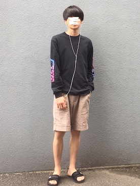 「DELICIOUS（デリシャス）のアイテム」を使った、田中さん（メンズ・178cm）の夏コーディネート