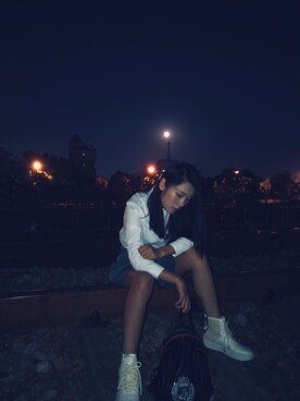 「アイテム（ブラジャー、ホワイト系）」を使った、丫头さん（レディース・160cm）の秋コーディネート