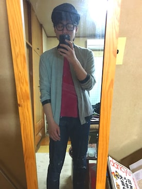「アイテム（キャスケット）」を使った、masaさん（メンズ・172cm）の春コーディネート