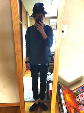 「SUPER FINE（スーパーファイン）のアイテム」を使った、masaさん（メンズ・172cm）の春コーディネート