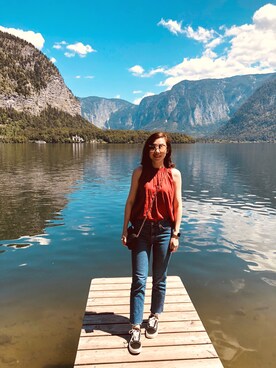 「CHERRYKOKO（チェリーココ）のアイテム（パンツ）」を使った、G.S.さん（レディース・165cm）の夏コーディネート