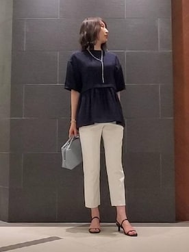 「ベーシック/トラッド」｜池田 優子さん（レディース・164cm）の夏コーディネート