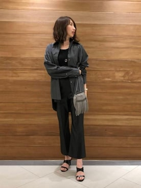 「VONDEL（フォンデル）のアイテム」を使った、池田 優子さん（レディース・164cm）の夏コーディネート