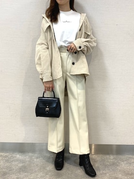 「Heather（ヘザー）のアイテム（その他アウター）」を使った、marikoさん（レディース・166cm）の秋コーディネート