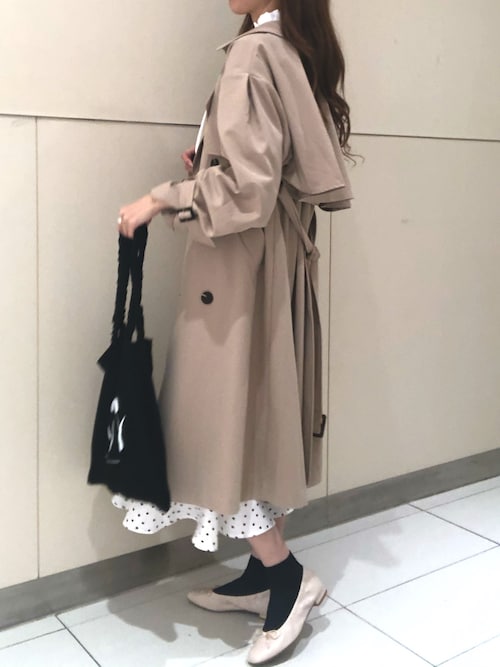Heather 大阪ルクアmarikoさんのトレンチコートを使ったコーディネート Zozotown