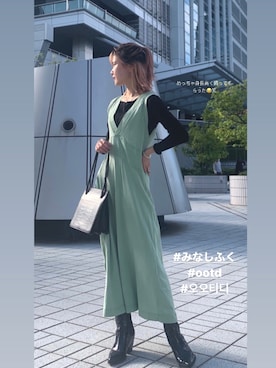 「みなしふく」｜みなさん（レディース・154cm）の冬コーディネート