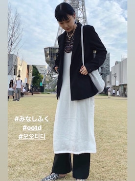 「みなしふく」｜みなさん（レディース・154cm）の冬コーディネート
