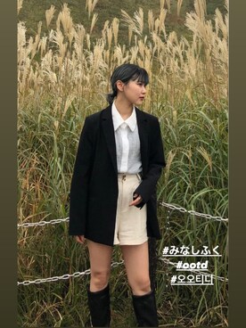 「みなしふく」｜みなさん（レディース・154cm）の冬コーディネート