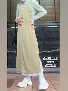 「みなしふく」｜みなさん（レディース・154cm）の冬コーディネート